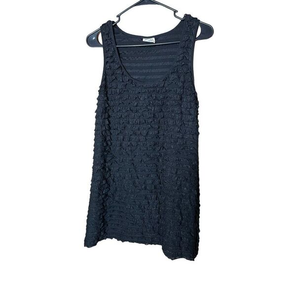 Free People Patra Little Black Mini Dress Ruffled Cocktail Party Size M - Picture 1 of 9